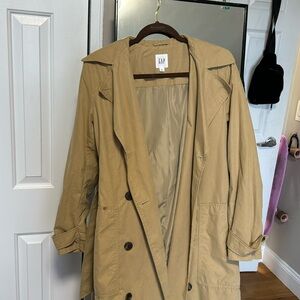 Gap nude/ brown trench coat size xs
